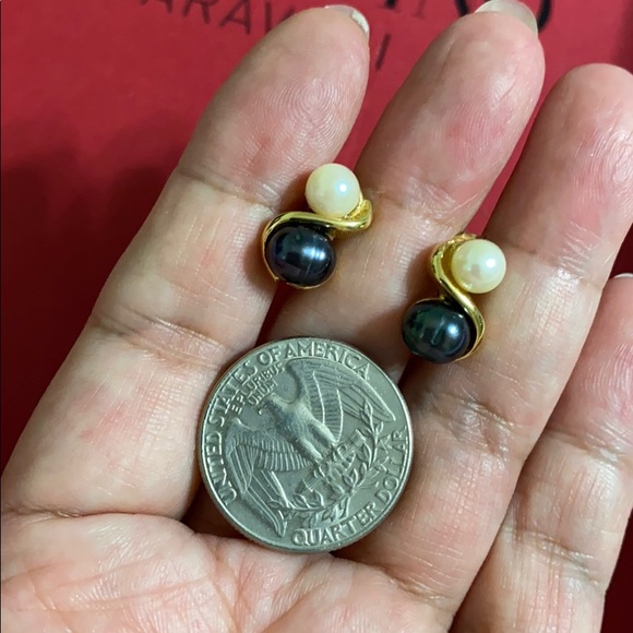 🖤Tahitian💕pearl clip on earrings - Picture 2 of 8